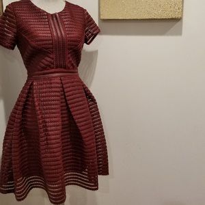 Red Net Dress. Medium size. 100% Polyester.